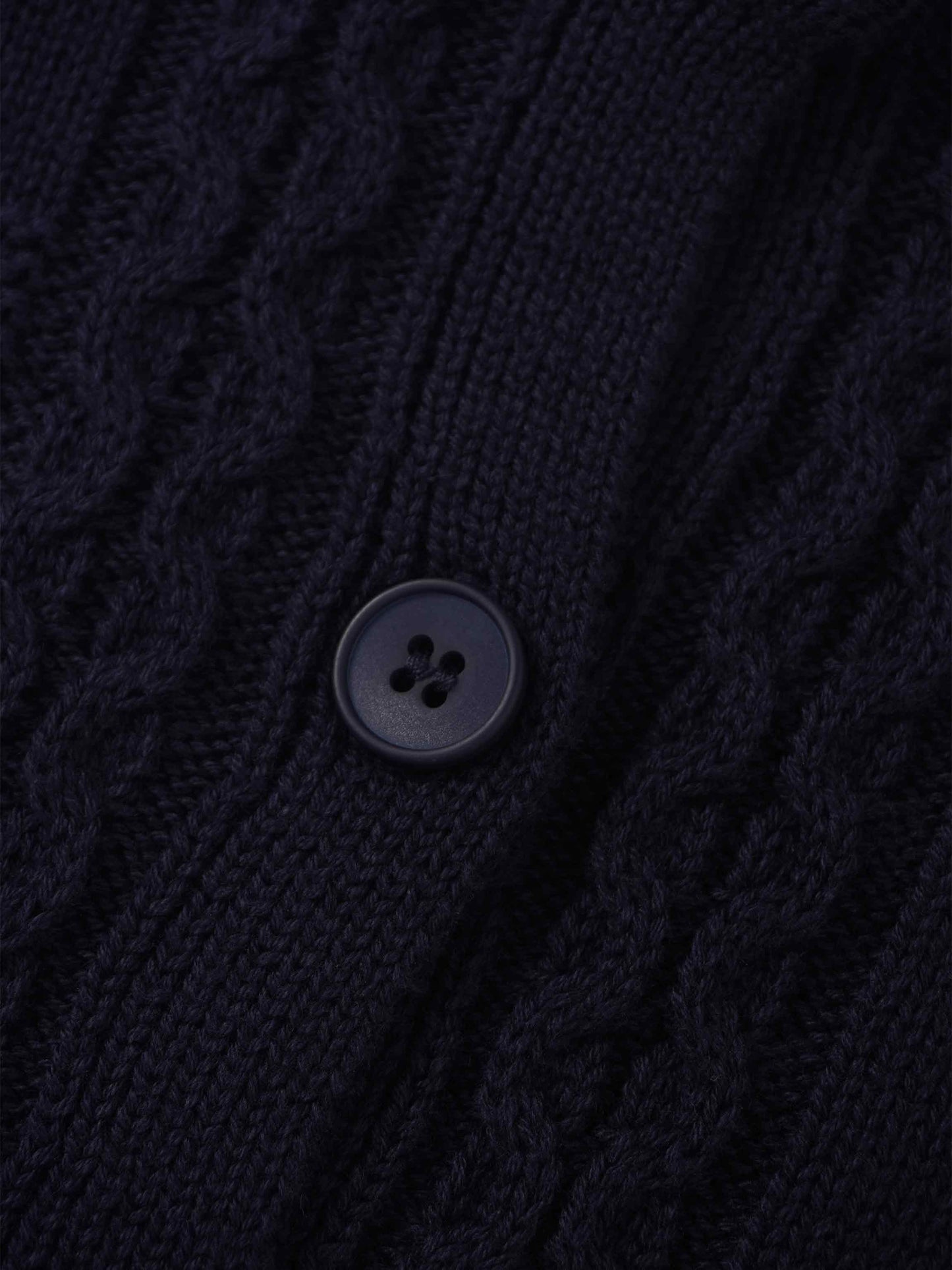 Cable Design Cardigan-Navy