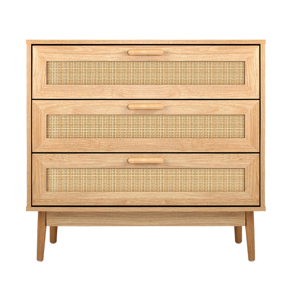 NNEED 3 Chest of Drawers Clothes Storage Rattan
