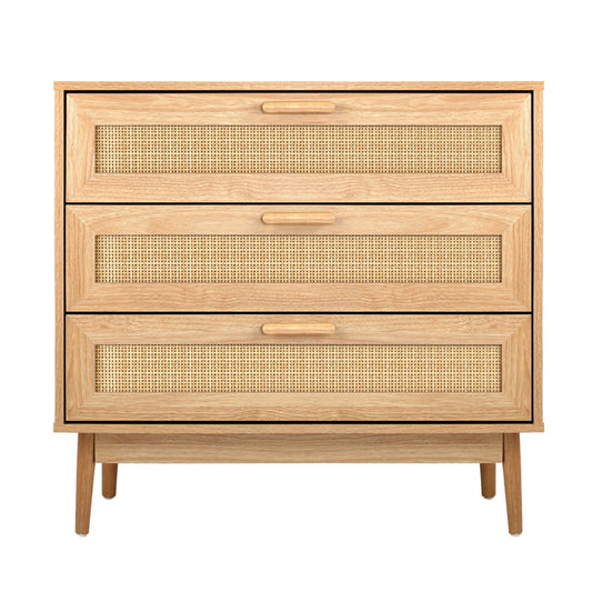 NNEED 3 Chest of Drawers Clothes Storage Rattan