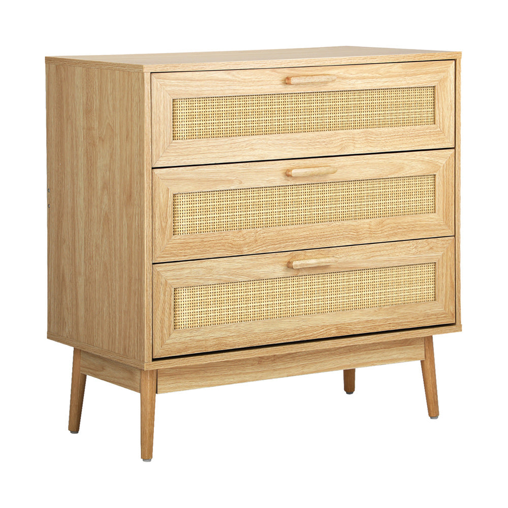NNEED 3 Chest of Drawers Clothes Storage Rattan