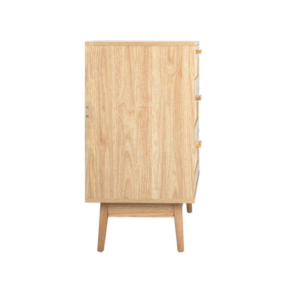 NNEED 3 Chest of Drawers Clothes Storage Rattan