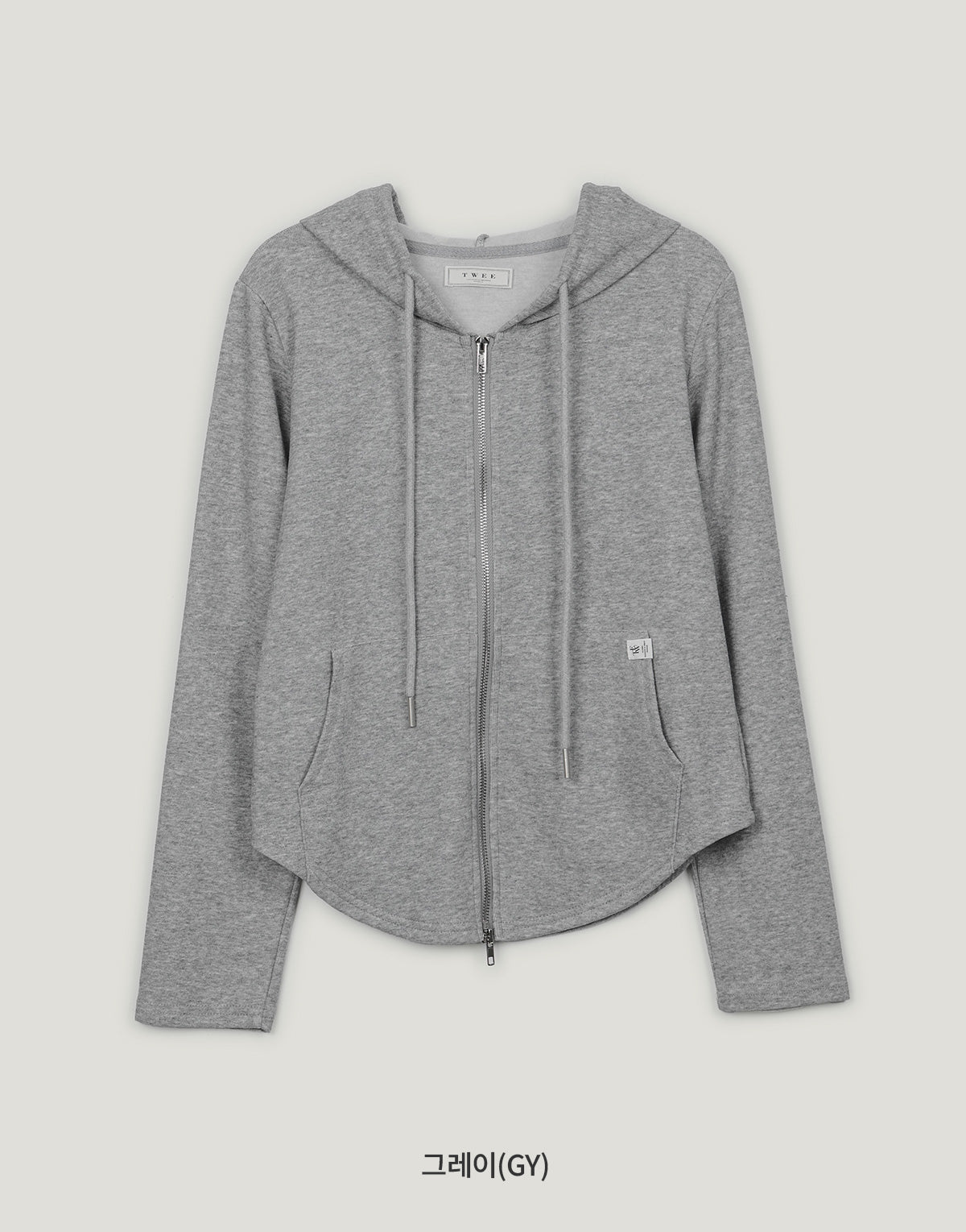 【TWEE】Baeky Round Hood Zip-Up
